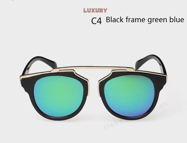 Retro Mirror Women''s Cat Eye Sunglasses